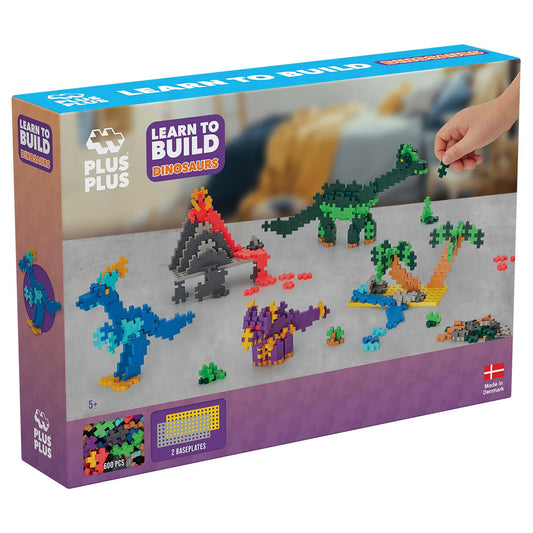 Plus-Plus Learn to Build: Dinosaurier - 600 Bausteine