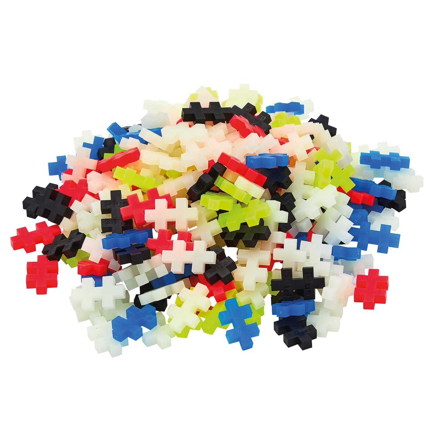 Plus-Plus Tube Mini Basic: Glow in the Dark - 240 Bausteine