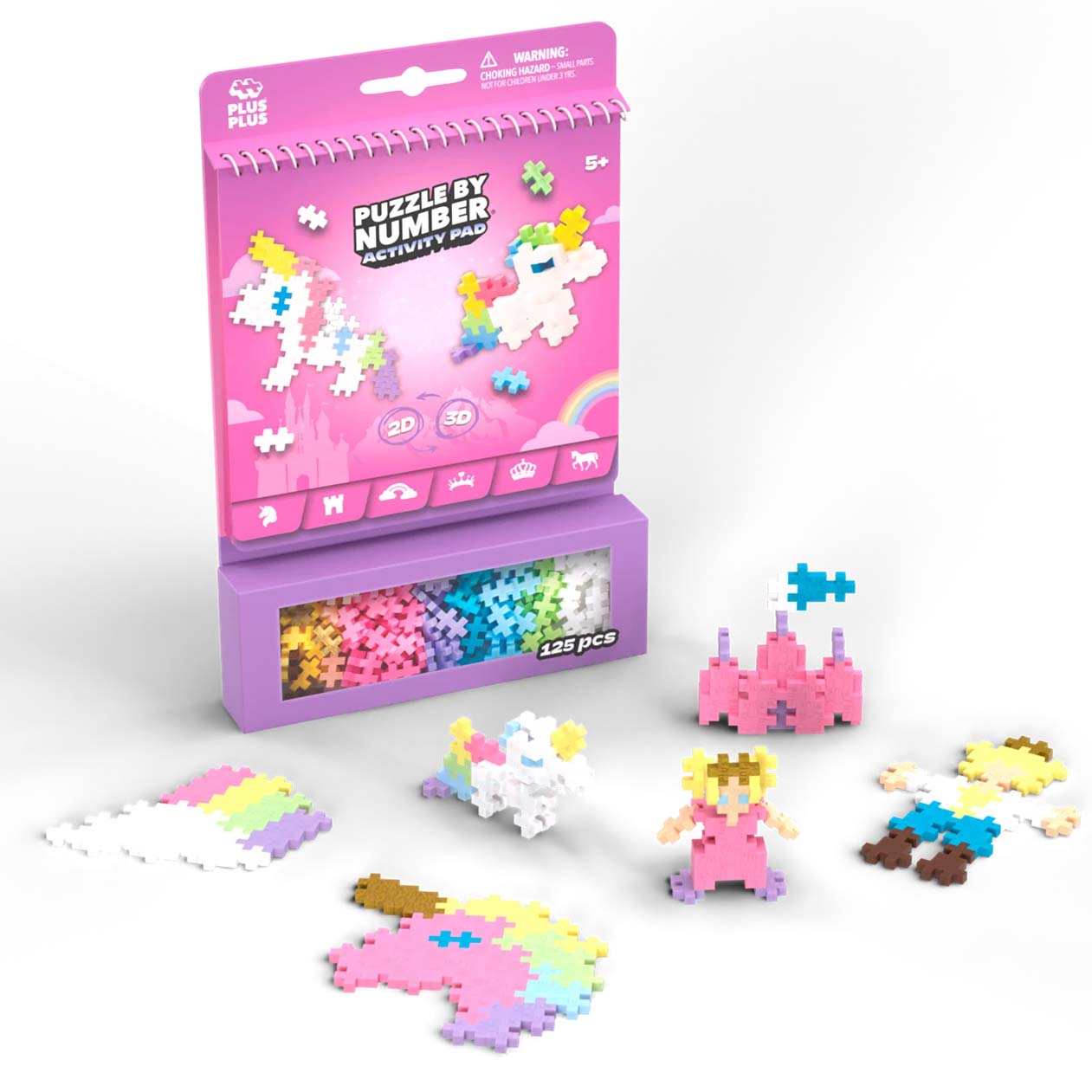 Plus-Plus Puzzle by Number Activity-Pad: Märchen - 125 Bausteine