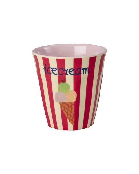 rice Melamin Kinderbecher mit ABC Print 6er Pack - 160ml