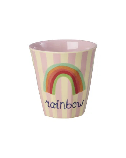 rice Melamin Kinderbecher mit ABC Print 6er Pack - 160ml