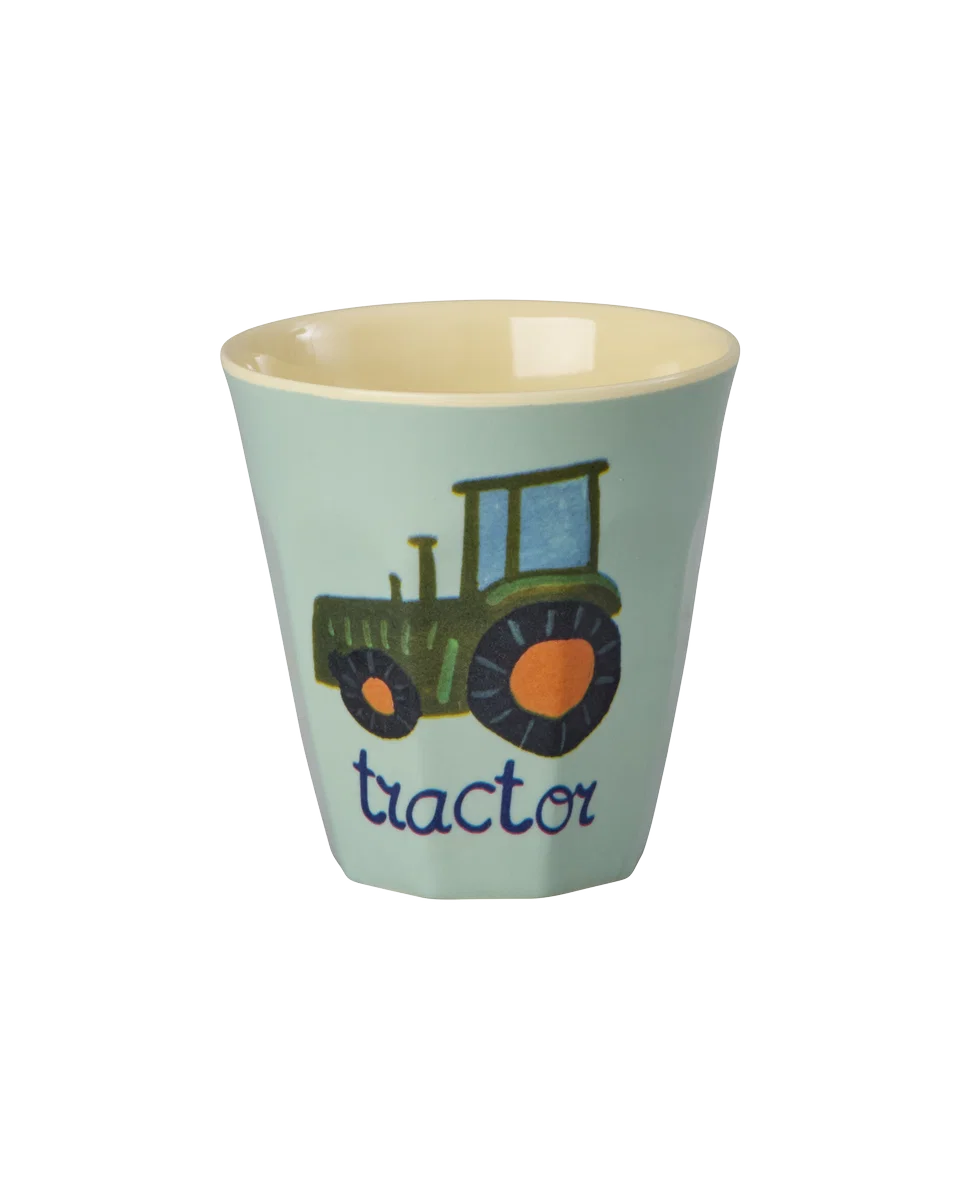 rice Melamin Kinderbecher mit ABC Print 6er Pack - 160ml