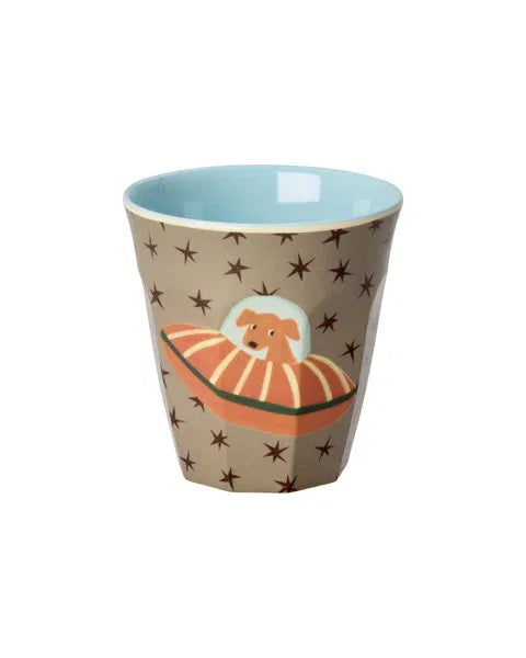 rice Melamin Becher 250ml - Dogs in Space - 6-er Pack