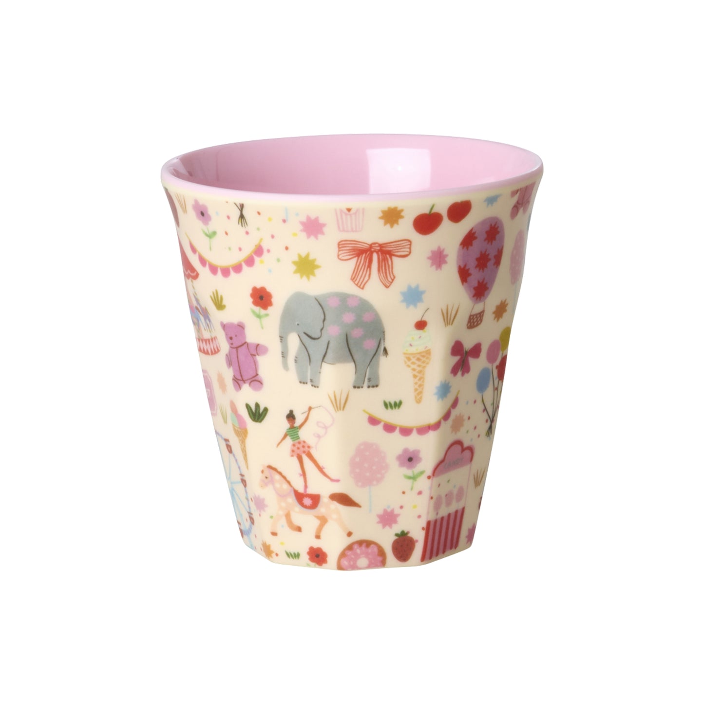 rice Melamin Kleine Kinderbecher 160ml - Pink - Fun Fair Print