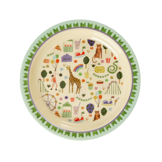 rice Kinderteller - Mint - Fun Fair Print