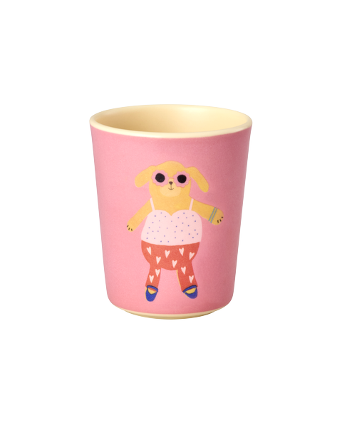 rice Melamin-Kinderbecher Matt mit Hundemotiv - 150ml