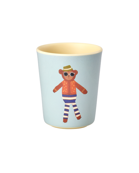 rice Melamin-Kinderbecher Matt mit Affenmotiv - 150ml