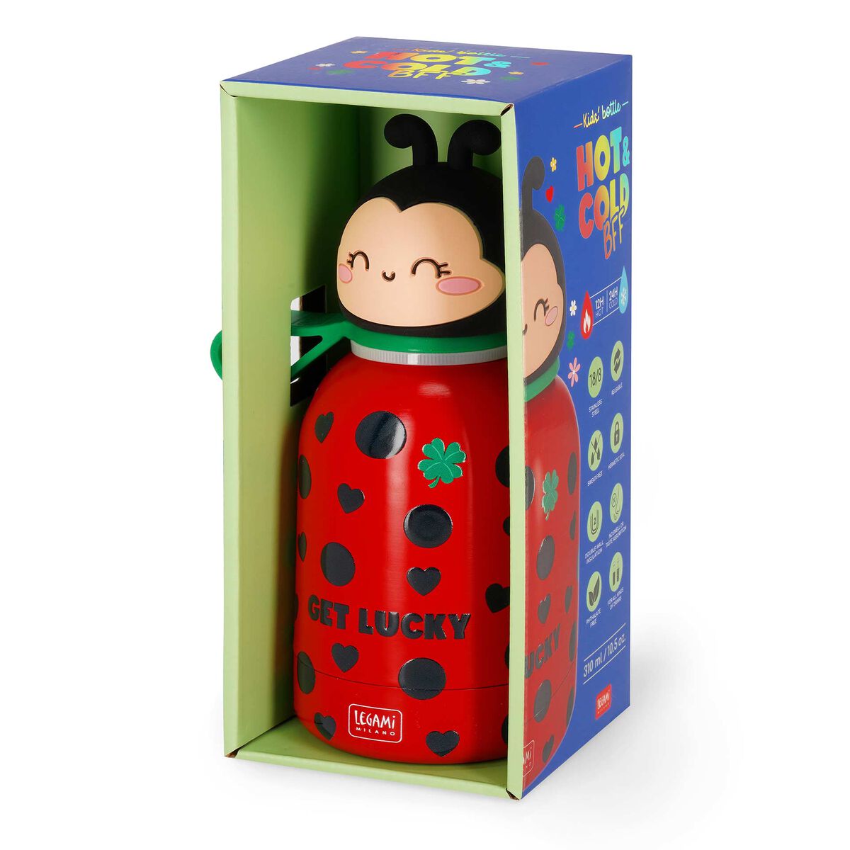 Legami Thermoflasche für Kinder - Ladybug - Hot&Cold BFF