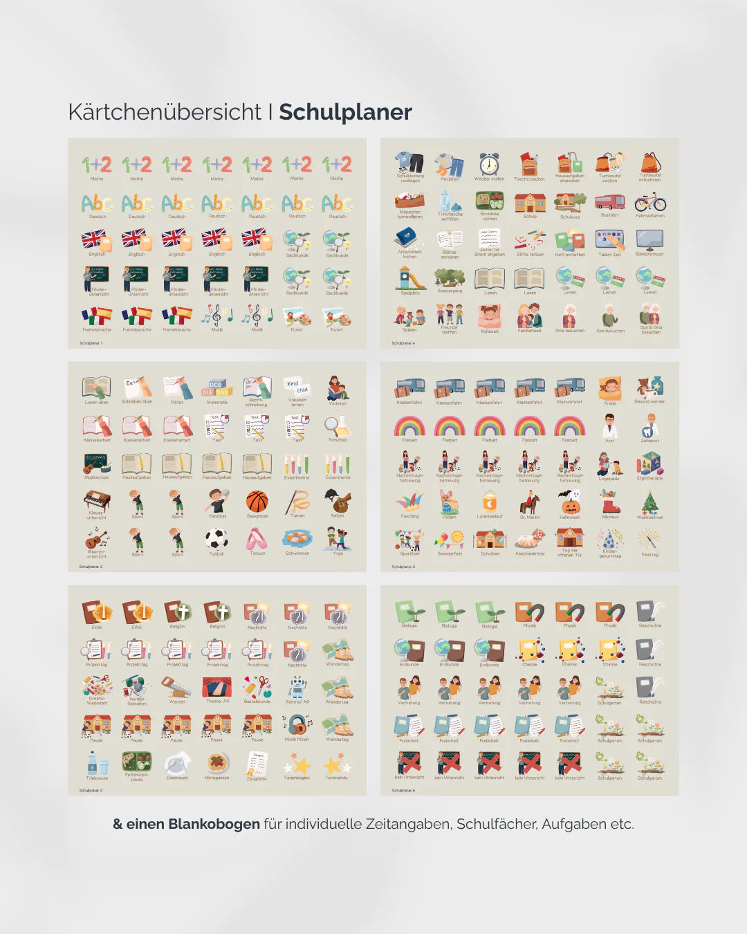 inliebekind Grundschulplaner inkl. Symbolkärtchen MEERJUNGFRAU - Gebunden