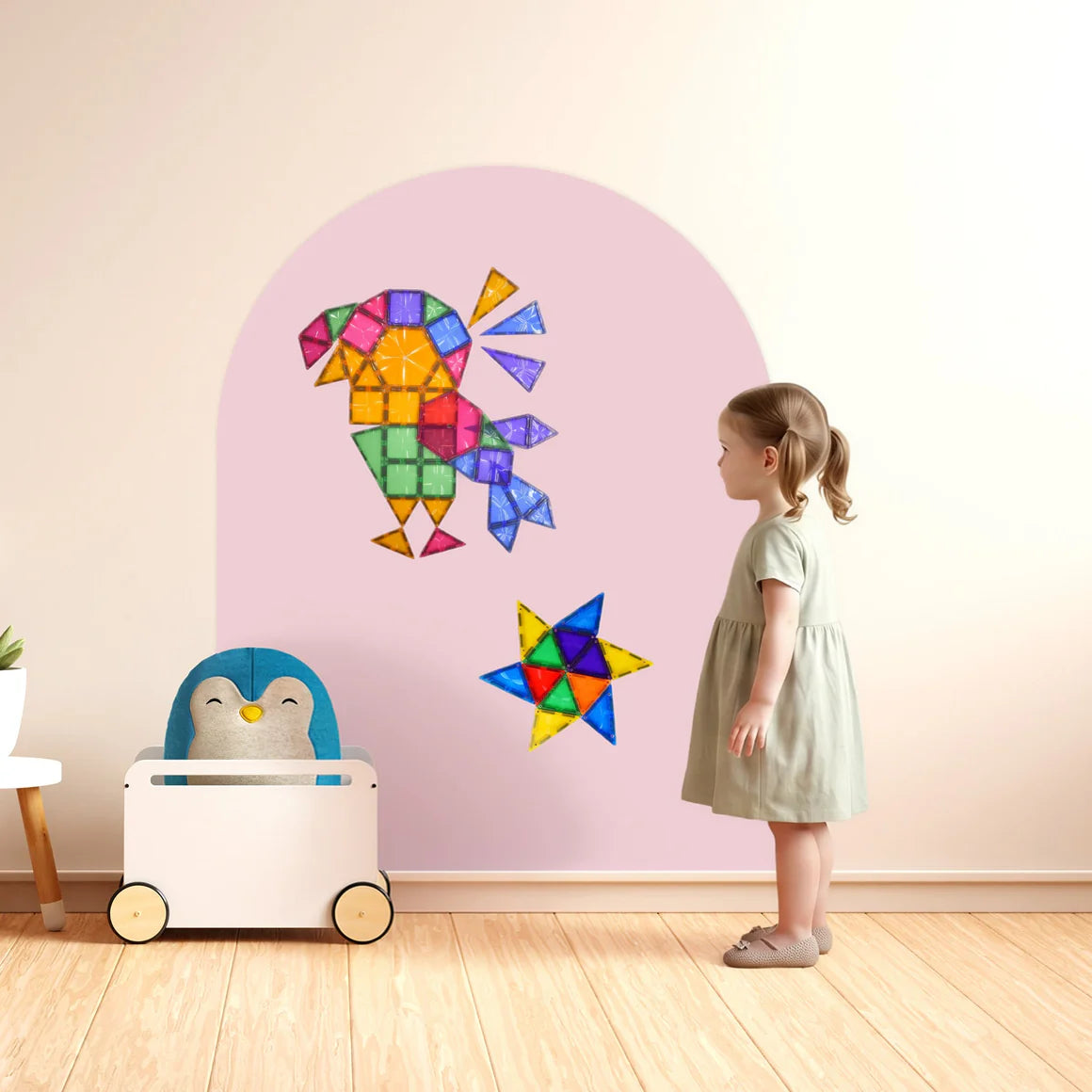 Cleverclixx Magnetic Wall Sticker 95x75cm - dream pink