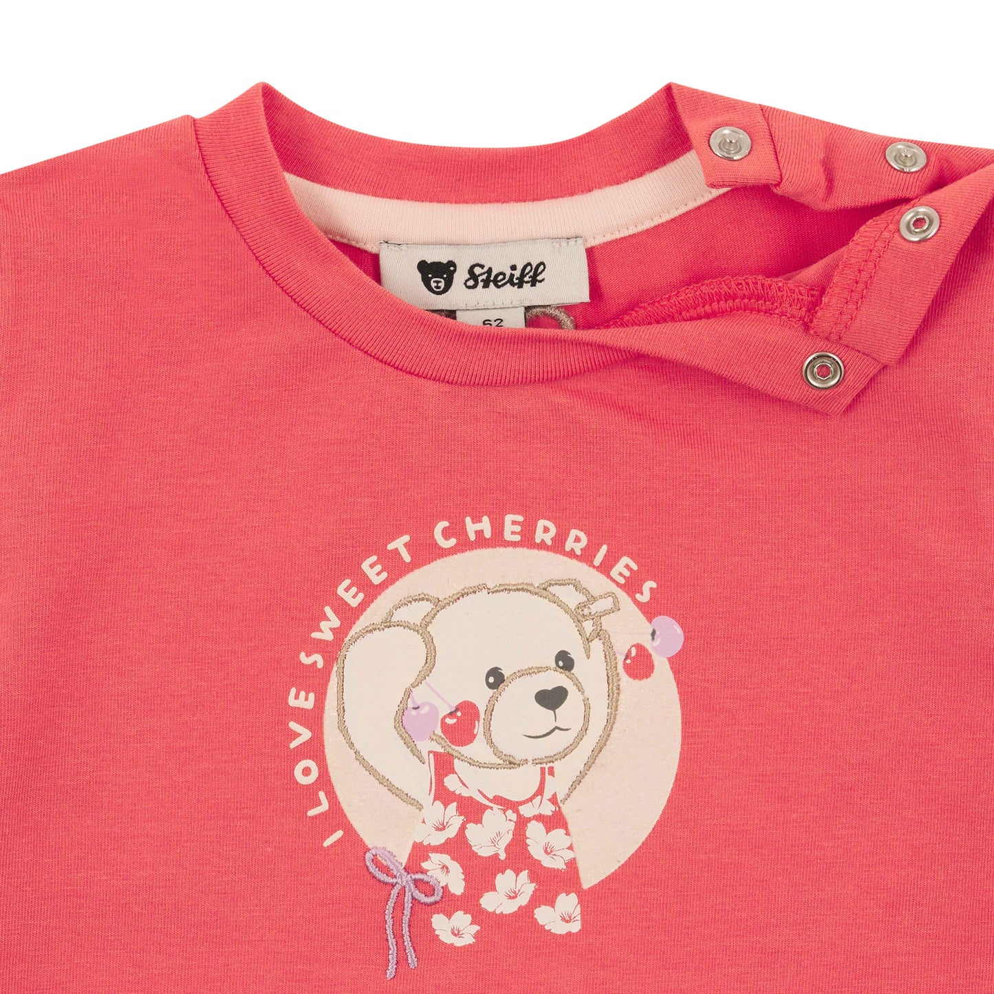Steiff Langarmshirt I love sweet cherries
