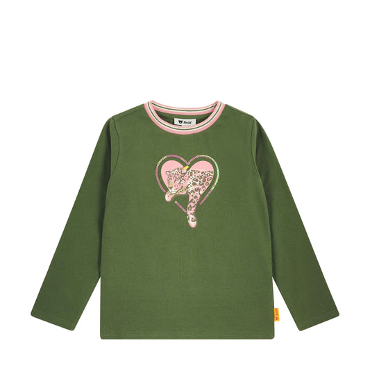 Steiff Langarmshirt Leopard Herz