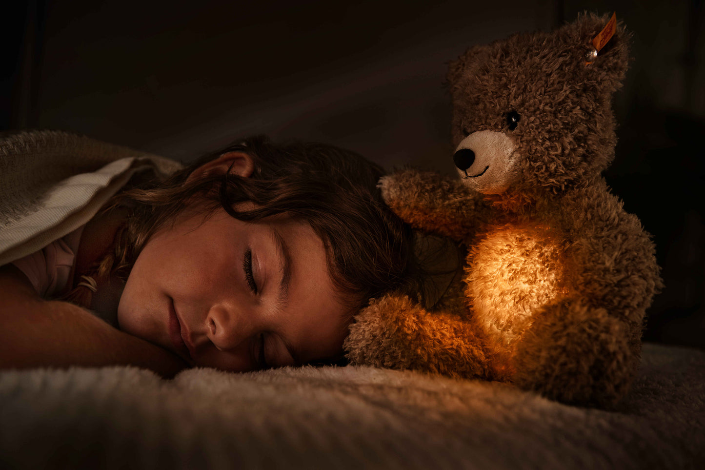 Steiff Teddybär Caspar 28cm Licht