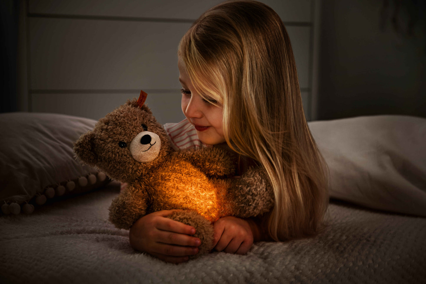 Steiff Teddybär Caspar 28cm Licht