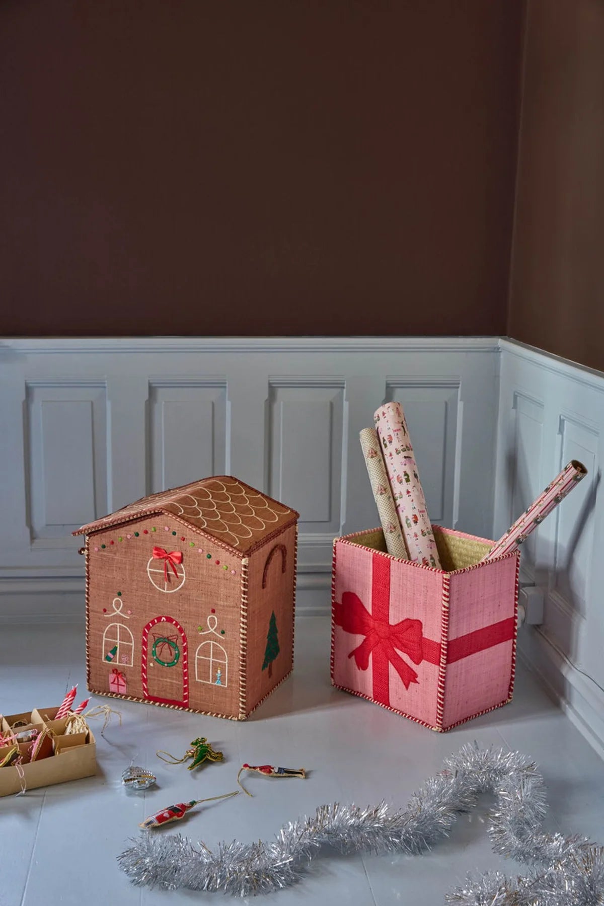 rice Raffiakorb - Geschenkbox