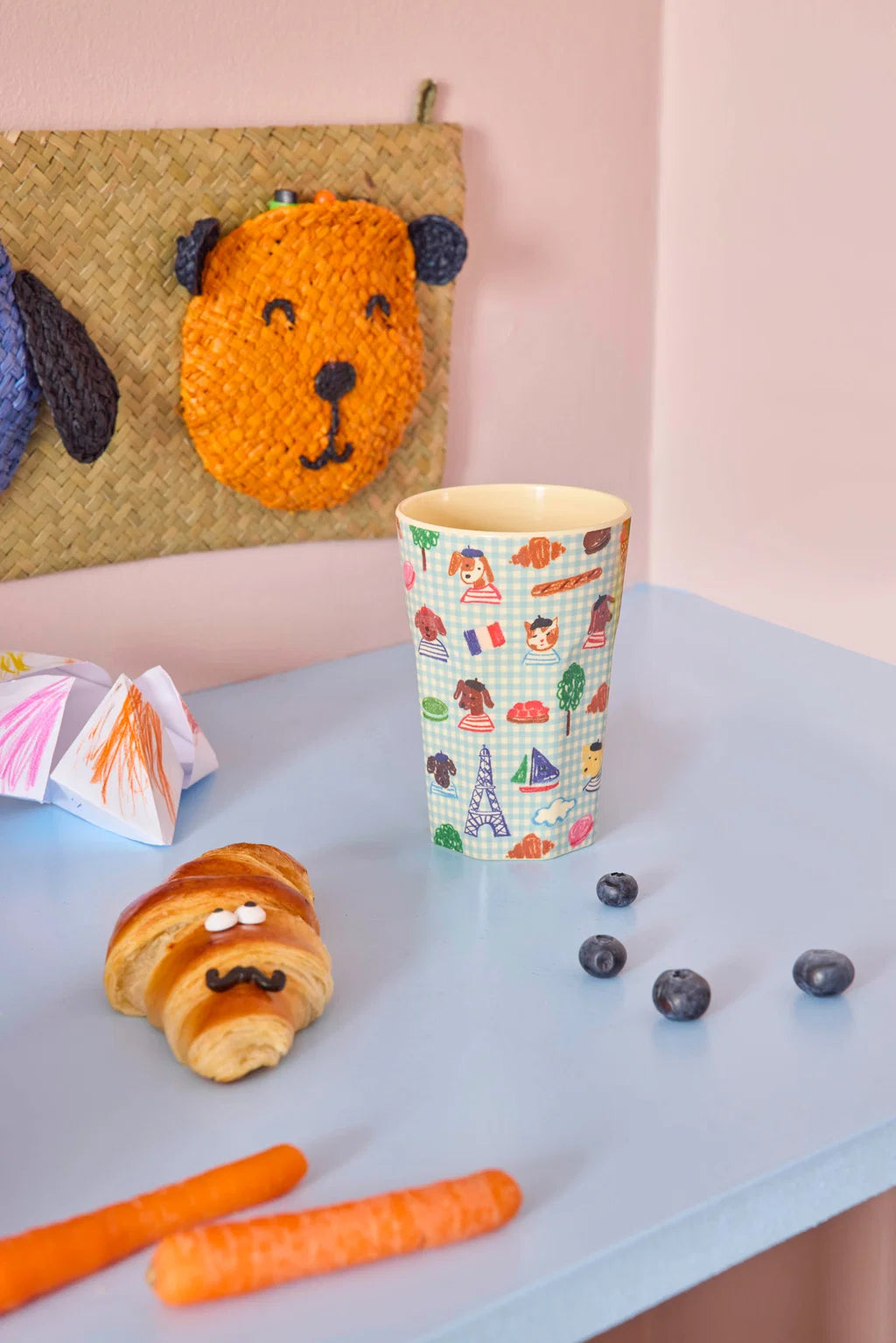 rice Melamin Becher 400ml - Blue Kids in Paris