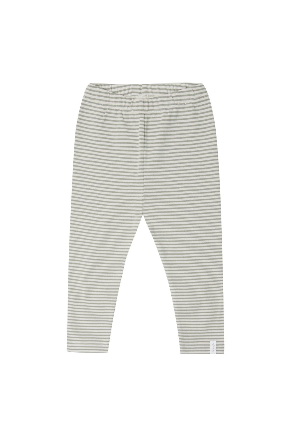 Leevje Leggings green stripes