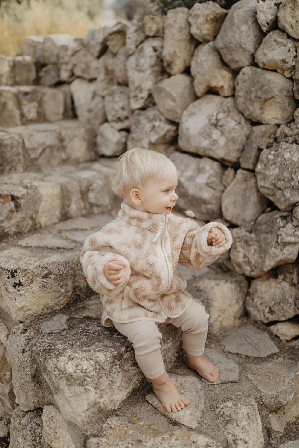 Leevje mini-me Leopard Teddyjacke für Kinder