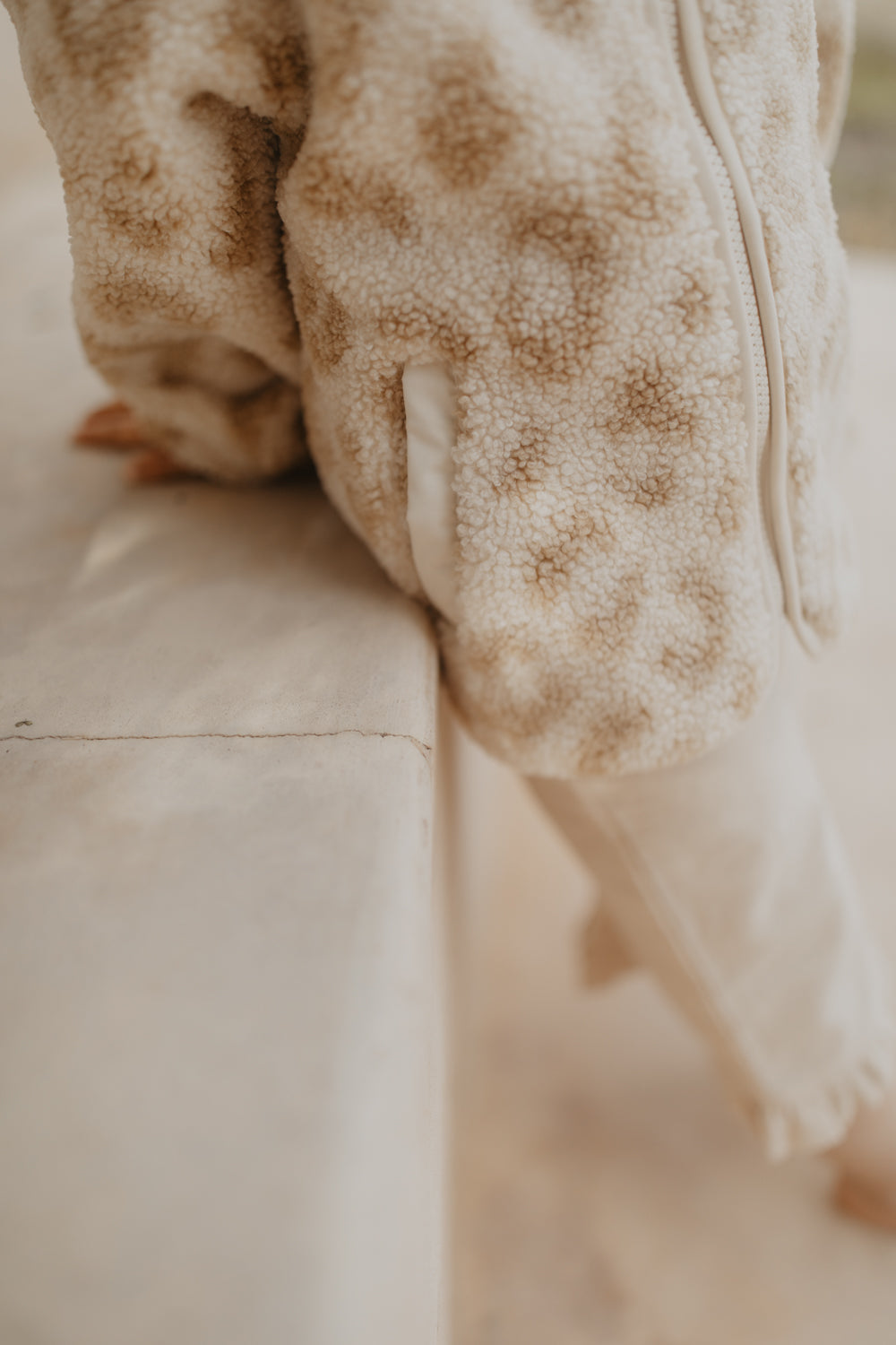 Leevje mini-me Leopard Teddyjacke für Kinder