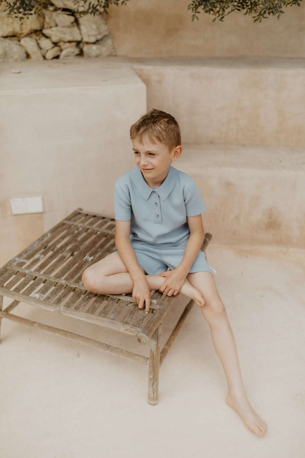 Leevje Poloshirt Strick