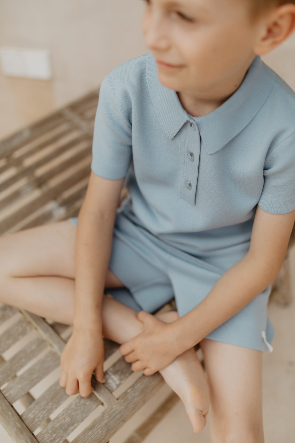 Leevje Poloshirt Strick