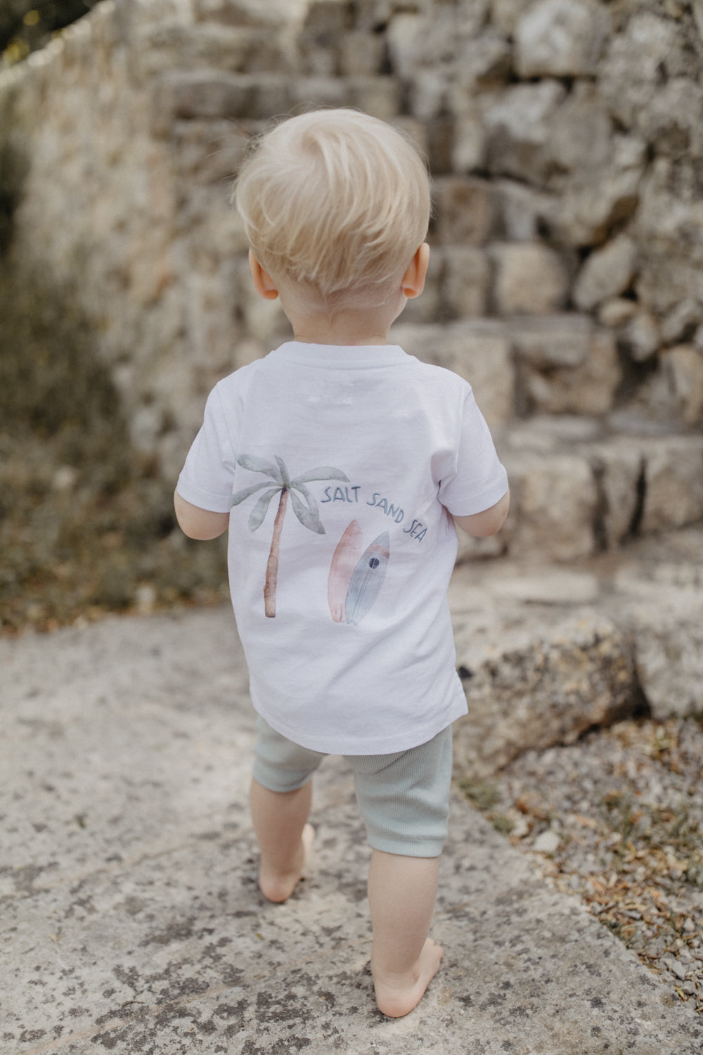 Leevje T-Shirt Palme Surfboard