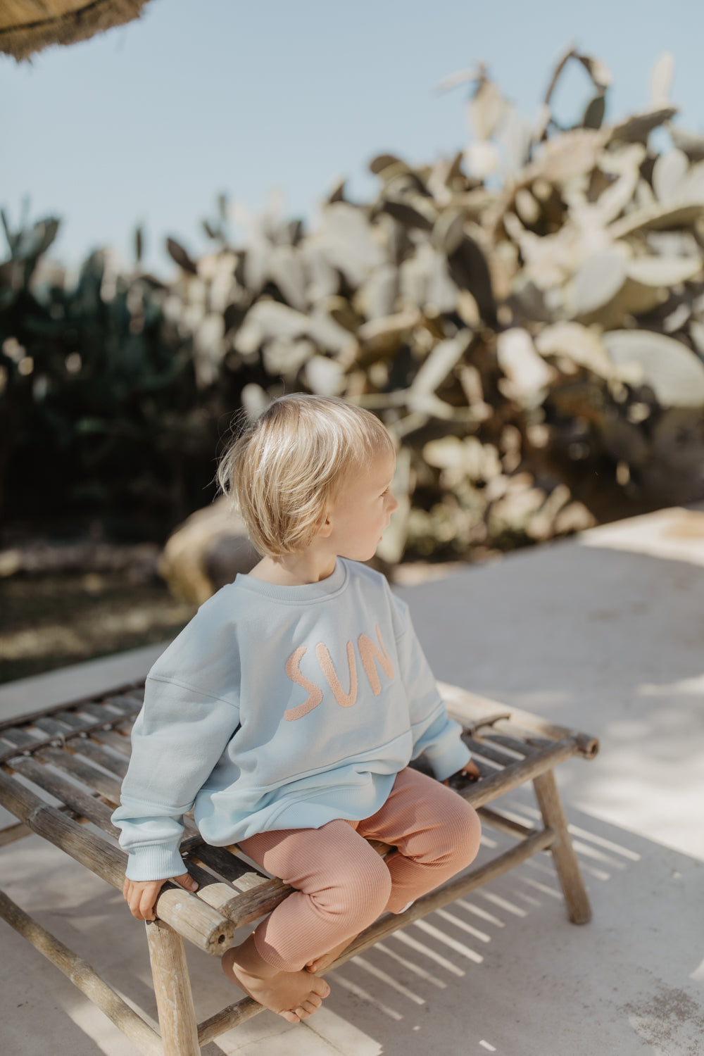 Leevje Oversized Sweatshirt Sun clearblue