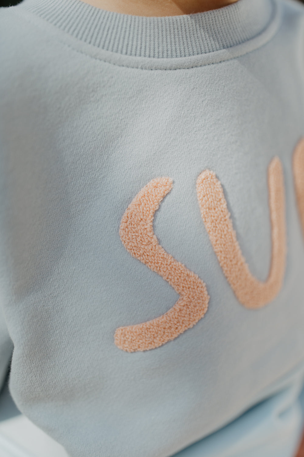 Leevje Oversized Sweatshirt Sun clearblue
