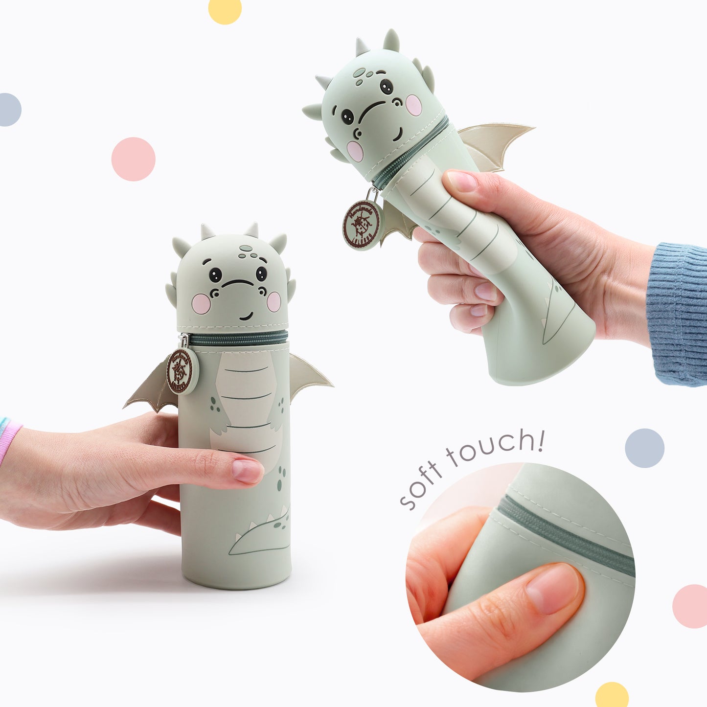 Lulubug Lustiges Mäppchen aus Silikon Drache Liu