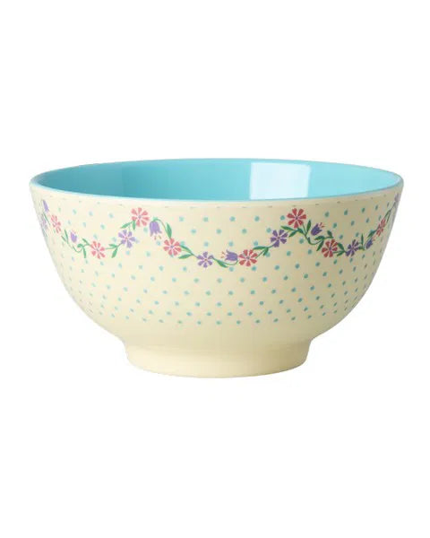 rice Melamin Schüssel mit Dots und flowers 700ml