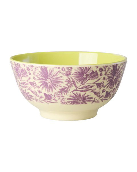 rice Melamin Schüssel mit flower press print