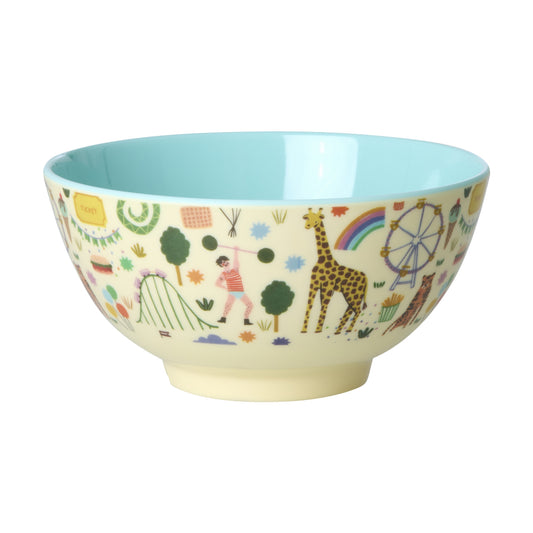 rice Melamin Kinderschüssel 700ml - Mint - Fun Fair Print