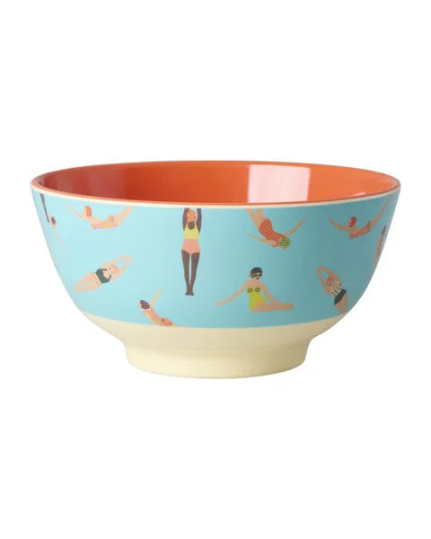 rice Melamin Schüssel mit retro swimster print