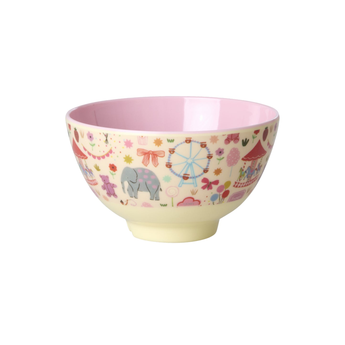 rice Melamin Kleine Kinderschüssel 300ml - Pink - Fun Fair Print
