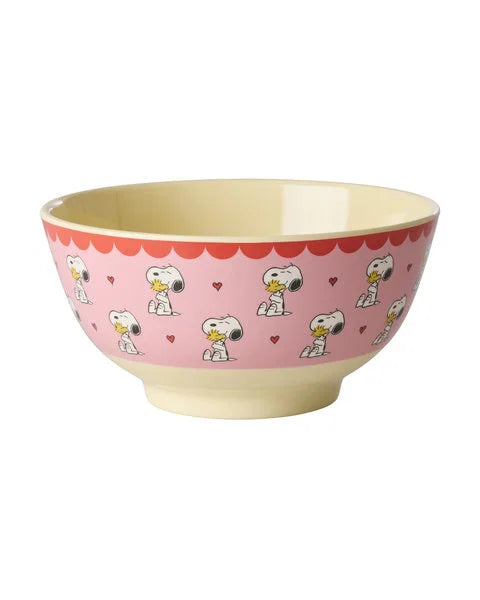 rice Mittelgroße Schüssel - Pink - Snoopy Print 700ml