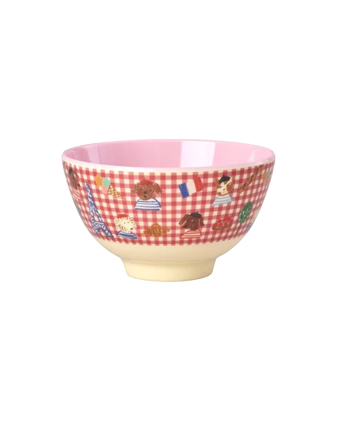 rice Melamin Kleine Kinderschüssel - Rot - 300ml - Paris