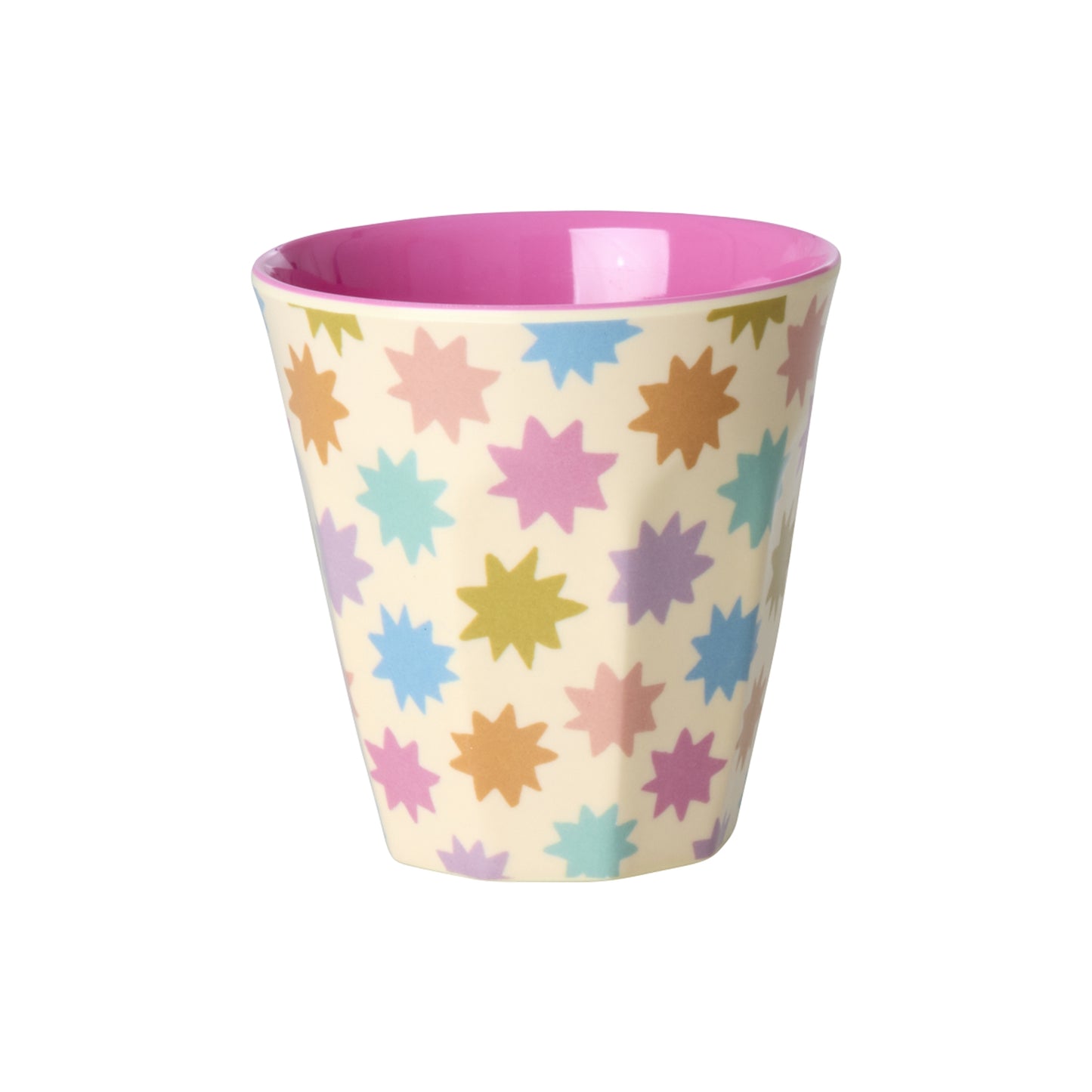rice Melamin Kleine Becher 160ml - Pink - Fun Fair Print - 6er Pack