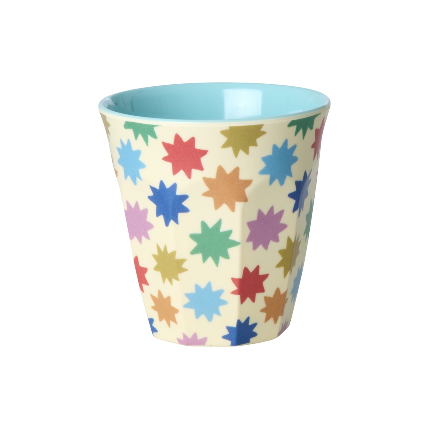 rice Melamin Kleine Becher 160ml - Mint - Fun Fair Print - 6er Pack