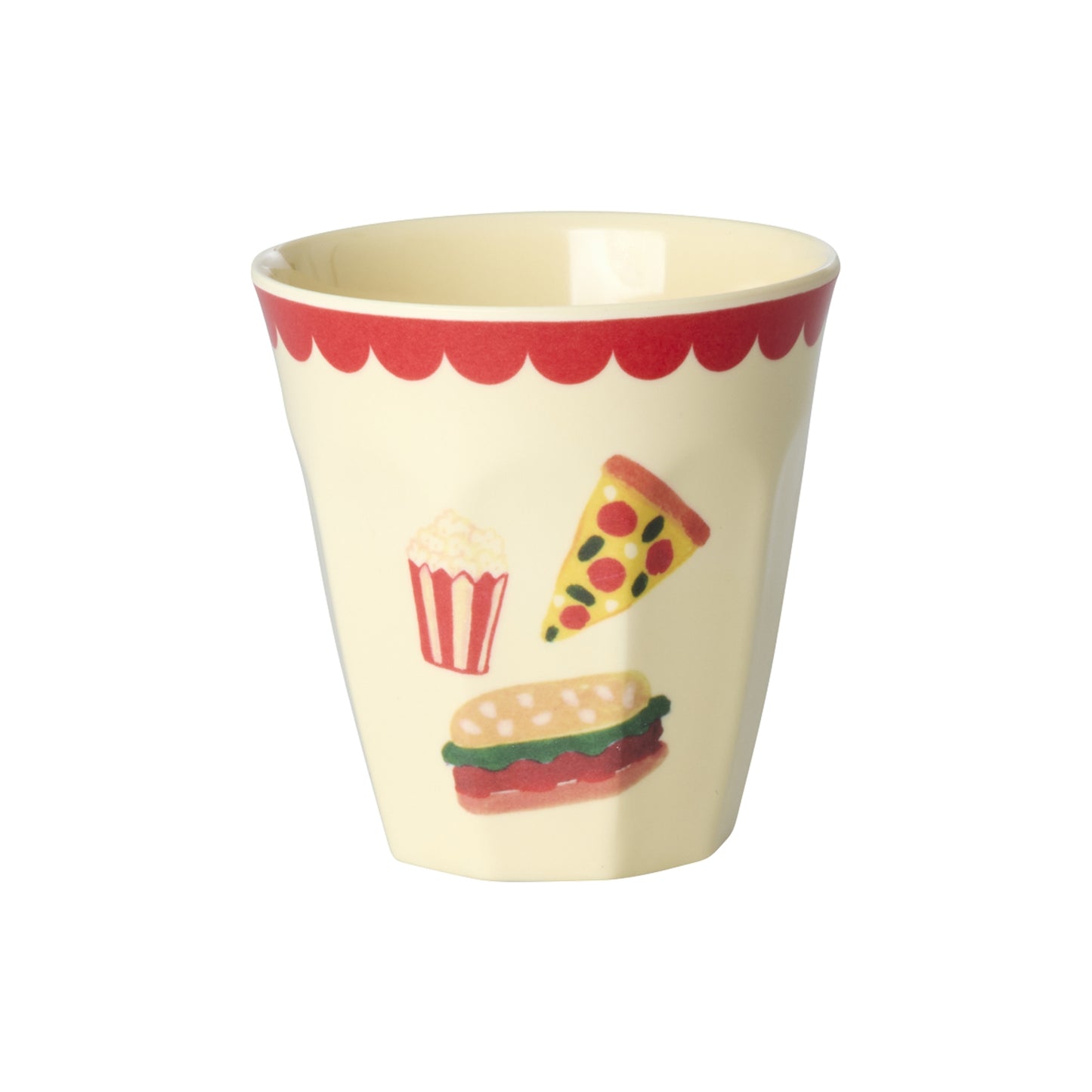rice Melamin Kleine Becher 160ml - Mint - Fun Fair Print - 6er Pack