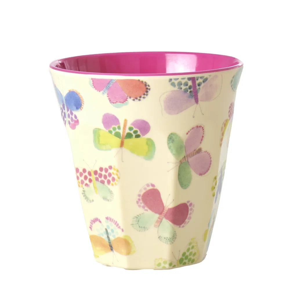 rice Melamin Becher 250ml - Crème - butterfly