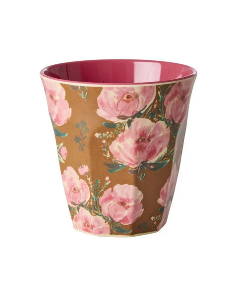 rice Melamin Becher 250ml - Floral Fiesta Rose