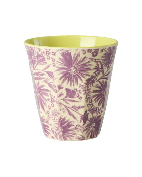 rice Melamin Becher flower press print 250ml