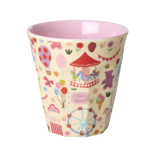 rice Melamin Kinderbecher 250ml - Pink - Fun Fair Print