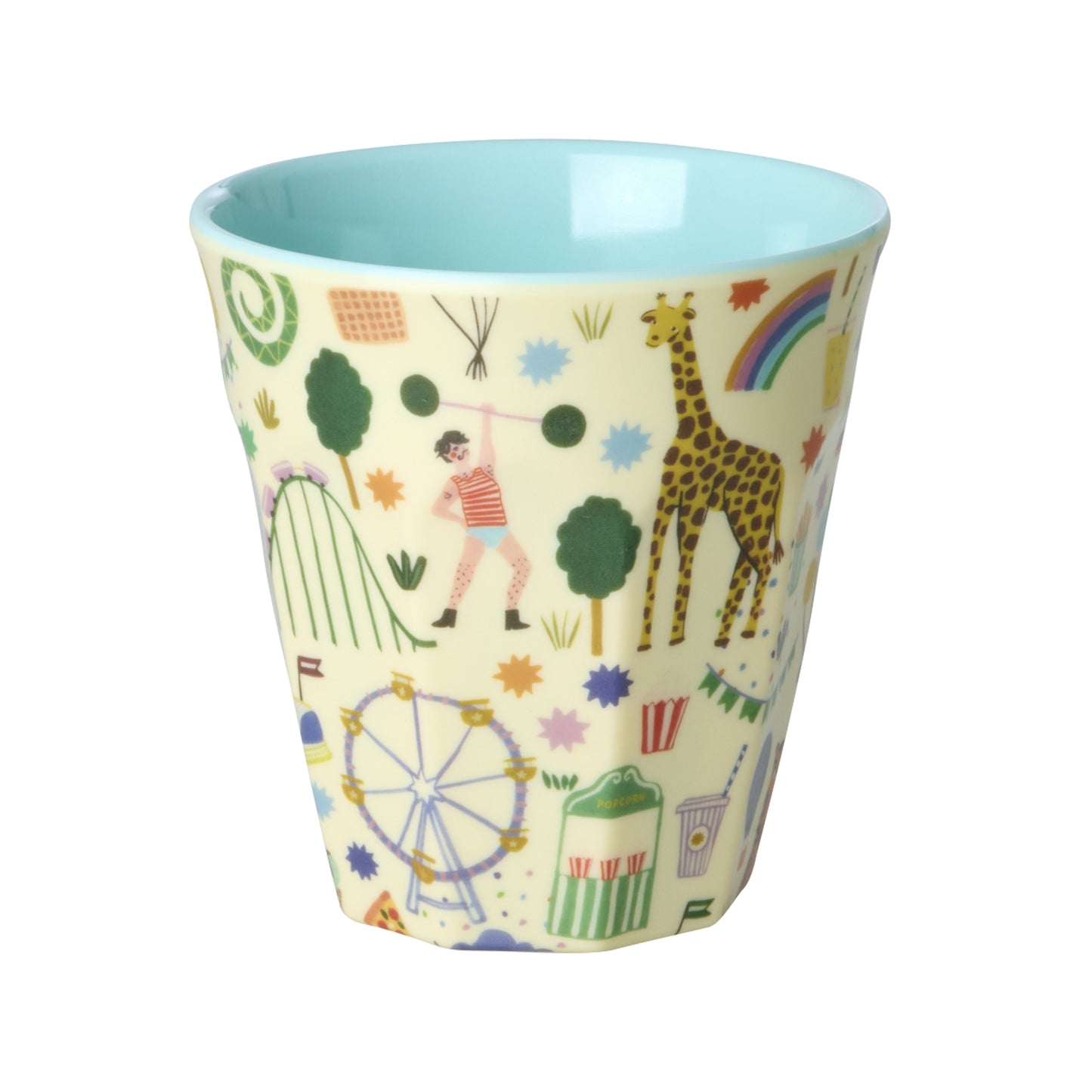 rice Melamin Kinderbecher 250ml - Mint - Fun Fair Print