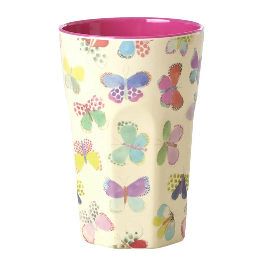 rice Becher 400ml - Crème - Butterfly Print
