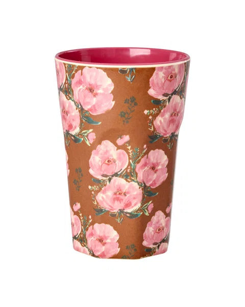 rice Melamin Becher 400ml - Floral Fiesta Rose