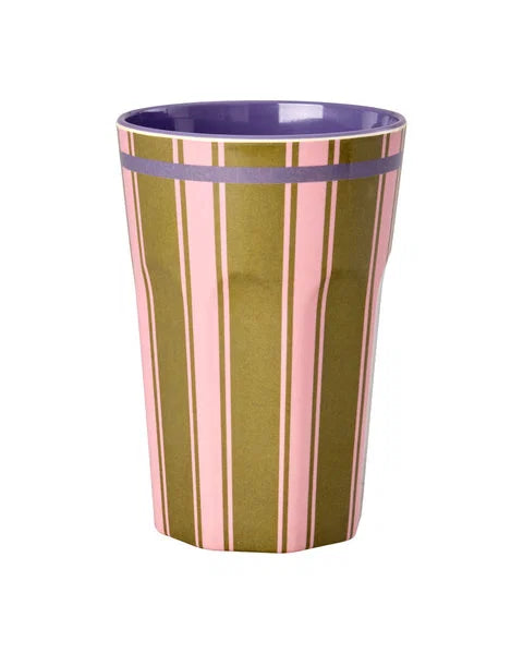 rice Melamin Becher 400ml - Stripe Delight