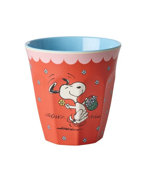 rice Melamin Becher 250ml - Rot Snoopy