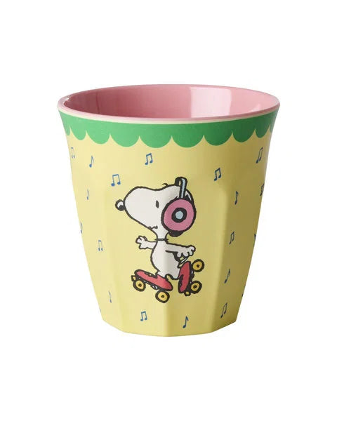rice Melamin Becher 250ml - Hellgelb Snoopy