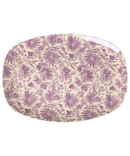 rice Melamin Platte/Teller flower press print